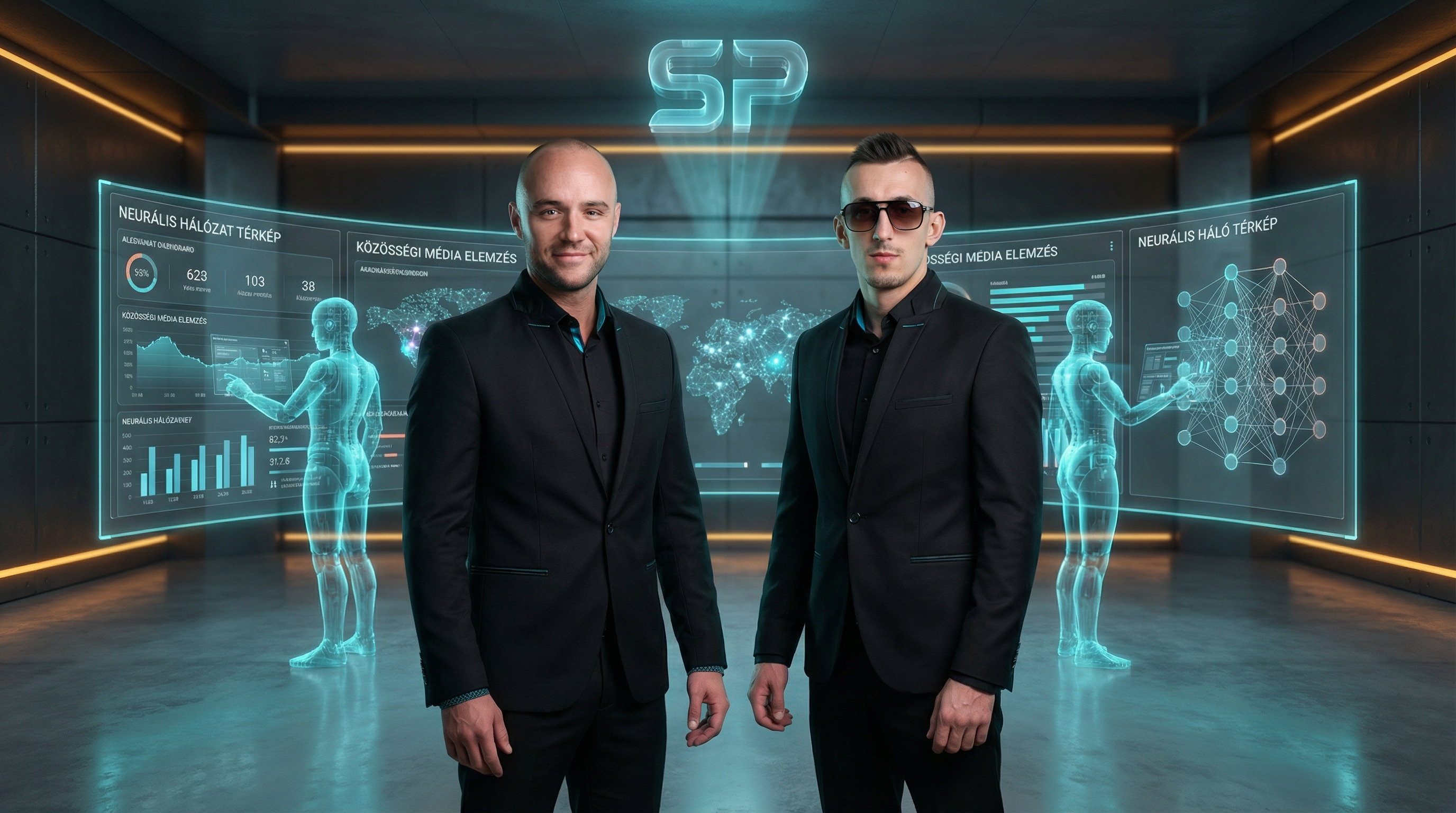 A SocialPro csapata — Krasznai Gábor és Józsa Krisztián